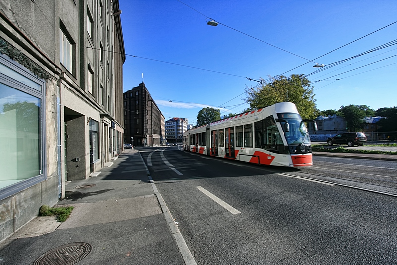 Таллинский трамвай в 'современной' части города