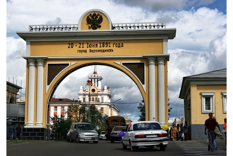 
арка в честь визита цесаревича Николая
